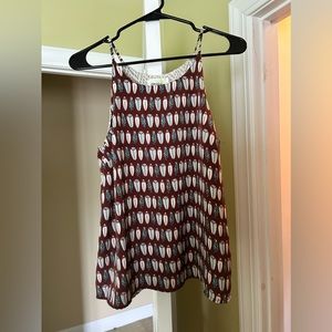 Anthropologie | Porridge | Novelty Feather Print Tank